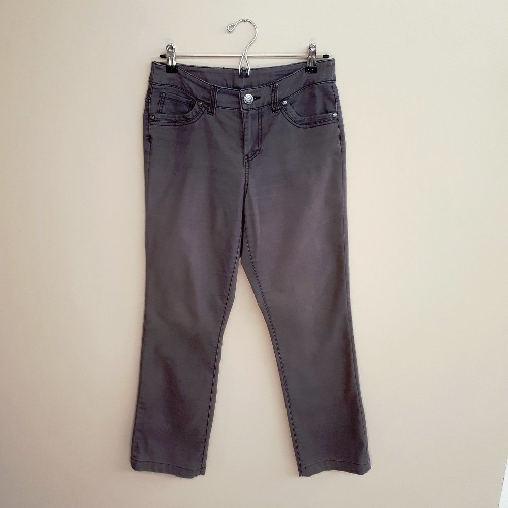 POINT ZERO Vintage Boot Cut Jeans in Chocolate Brown Ombré Fade